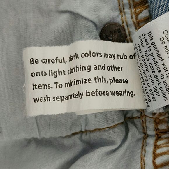 PacSun Womens Two Tone Distressed Mom Jeans Blue Cotton Button Fly Raw Hem 25/26 - Picture 11 of 11